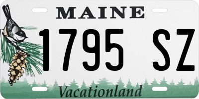ME license plate 1795SZ