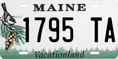 ME license plate 1795TA