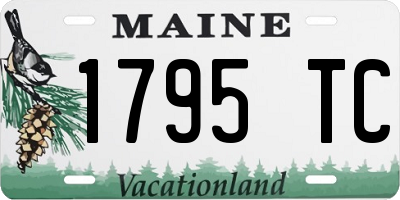 ME license plate 1795TC