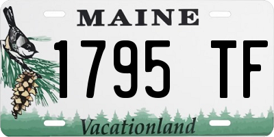 ME license plate 1795TF