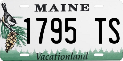 ME license plate 1795TS