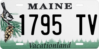 ME license plate 1795TV