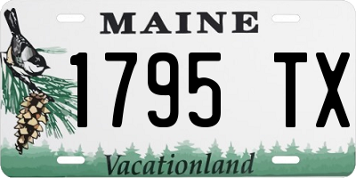 ME license plate 1795TX