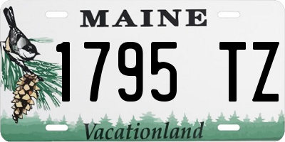 ME license plate 1795TZ