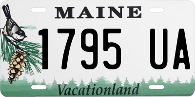 ME license plate 1795UA
