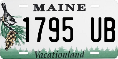 ME license plate 1795UB