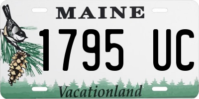 ME license plate 1795UC
