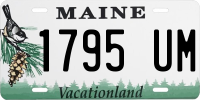 ME license plate 1795UM