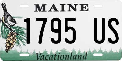ME license plate 1795US