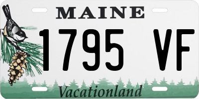 ME license plate 1795VF