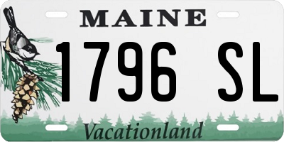 ME license plate 1796SL