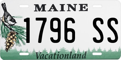 ME license plate 1796SS