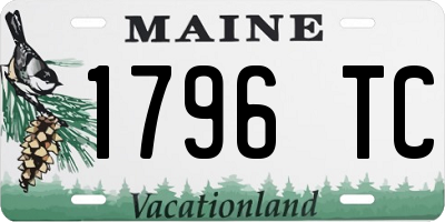 ME license plate 1796TC