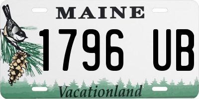 ME license plate 1796UB