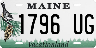 ME license plate 1796UG