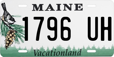 ME license plate 1796UH