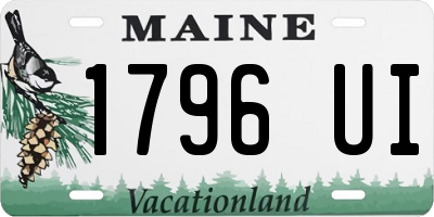 ME license plate 1796UI