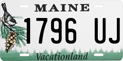 ME license plate 1796UJ