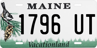 ME license plate 1796UT