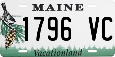 ME license plate 1796VC