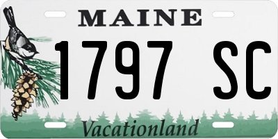 ME license plate 1797SC