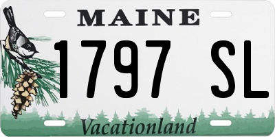 ME license plate 1797SL