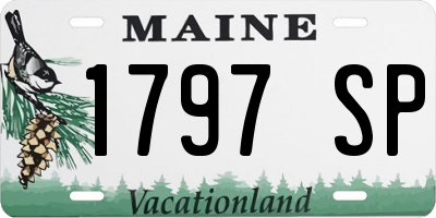ME license plate 1797SP