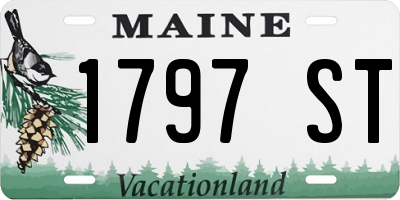 ME license plate 1797ST