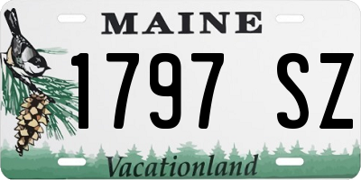 ME license plate 1797SZ