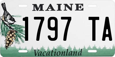 ME license plate 1797TA