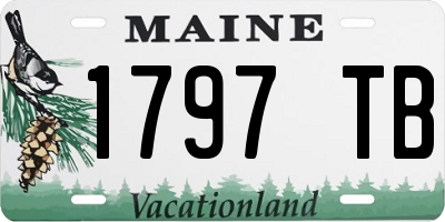 ME license plate 1797TB