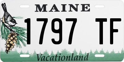 ME license plate 1797TF