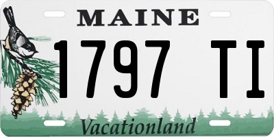 ME license plate 1797TI