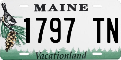 ME license plate 1797TN