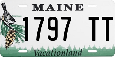 ME license plate 1797TT