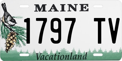 ME license plate 1797TV