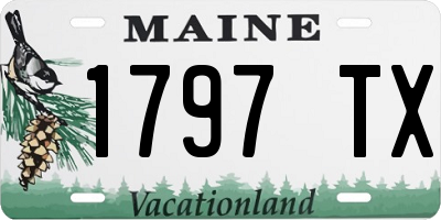 ME license plate 1797TX