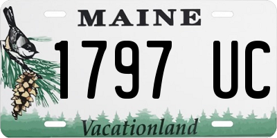 ME license plate 1797UC