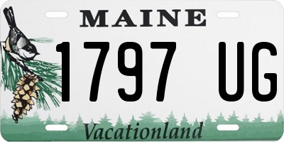 ME license plate 1797UG