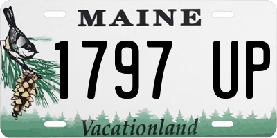 ME license plate 1797UP