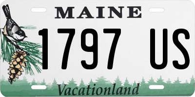 ME license plate 1797US
