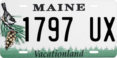 ME license plate 1797UX