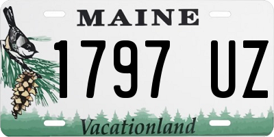 ME license plate 1797UZ