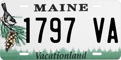 ME license plate 1797VA