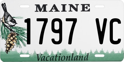 ME license plate 1797VC