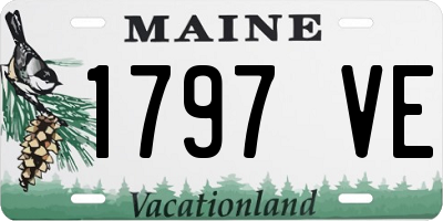 ME license plate 1797VE