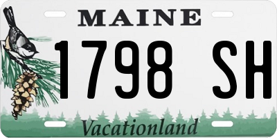 ME license plate 1798SH