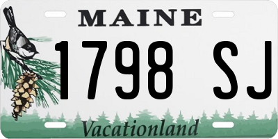 ME license plate 1798SJ