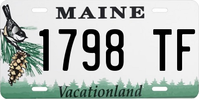 ME license plate 1798TF