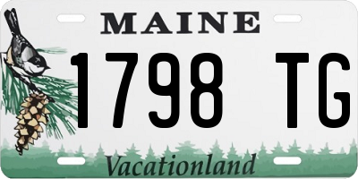 ME license plate 1798TG